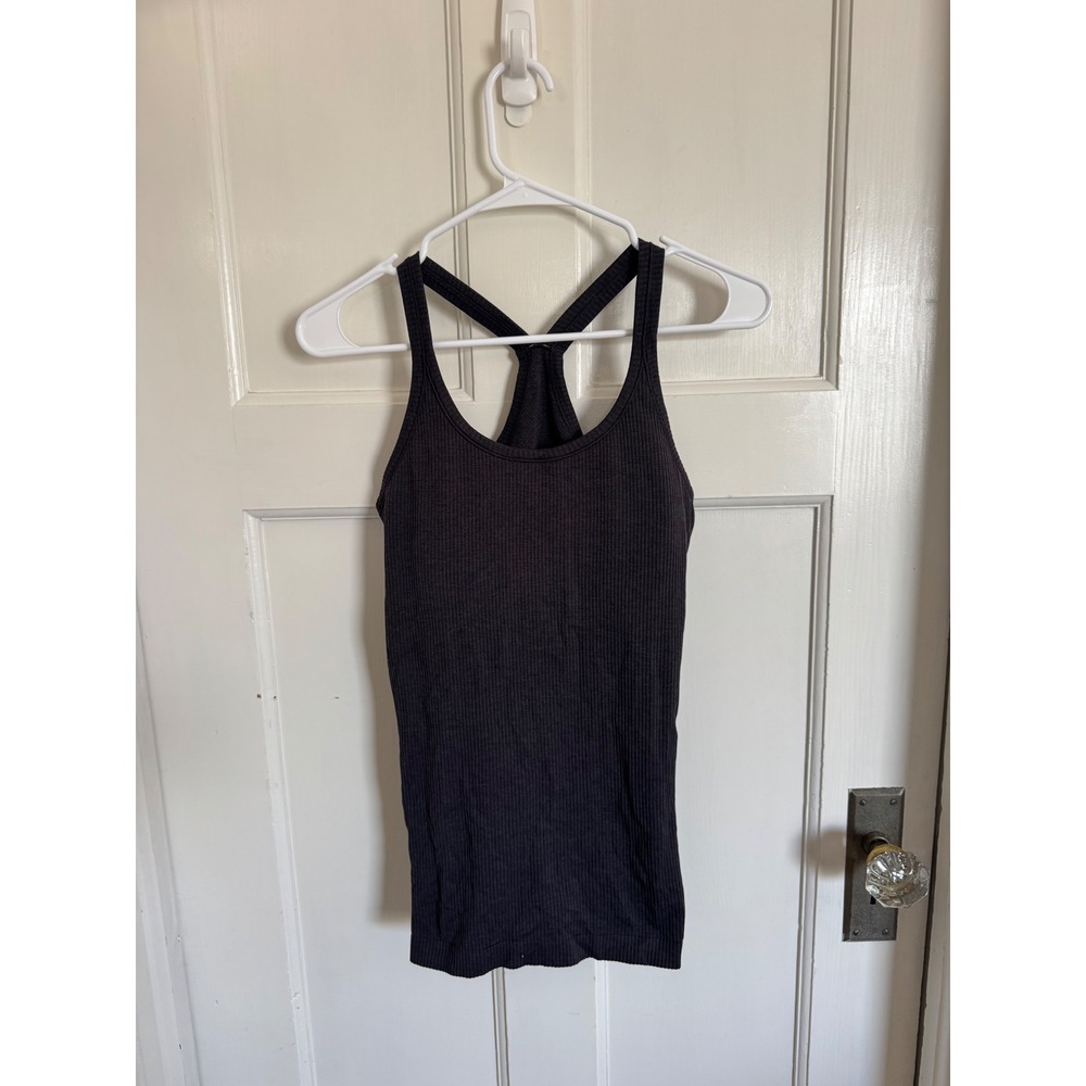 Lululemon Dark Gray Ebb to Street Tank Top Light Support, B/C Cup size 8